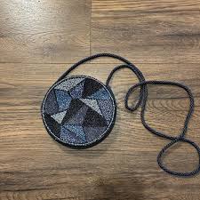 Ted Lapidus | Bags | Vintage Ted Lapidus Round Blue Suede ...