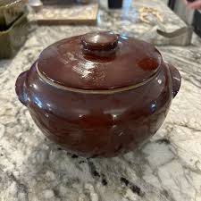 Mccoy | Kitchen | Vintage Watt Oven Ware Usa Brown Bean Pot With Lid High Gloss Usa Euc 64 T | Poshmark