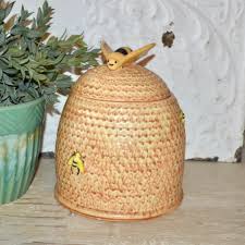 Bee Hive Cookie Jar Queen Honey Bee 60s - Etsy Australia