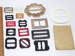 Vintage Lot 60+ Fashion Belt Buckles Clasps Slides Rings plastic metal mop | eBay