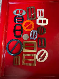 Vintage Buckles 18 Various Types, Styles and Colours . Plastic, Celluloid and Horn . - Etsy Canada