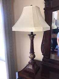 Elegant Statement Lamp Greek Column Gold Bronze Beautiful ...