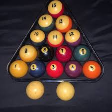 Vintage Billiard Ball Set/Pool/Billiards/W/ 2 Cue Balls/ | eBay