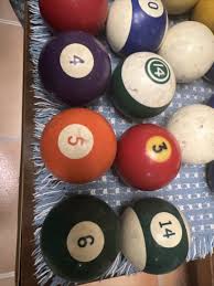 Antique vintage pool ball Double Ring Billiard Lot Cue | eBay