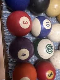 Antique vintage pool ball Double Ring Billiard Lot Cue | eBay