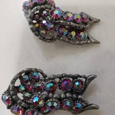 BSK | Jewelry | Vintage Signed Bsk Dazzling Red Ab ...