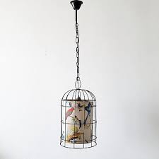 Vintage Birdcage Suspension Chandelier 1950 In Steel 50S ...