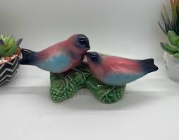 Vintage Love Birds/parrots Planter - Etsy