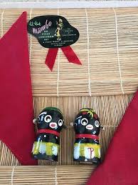 VINTAGE 1950s TABLE MAT SET "LIL BLACK MAMBO" NEW WITH SALT ...