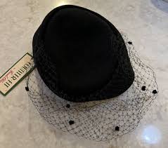 Vintage Womens Bollman Doeskin Felt 100% Wool Black NWT W ...