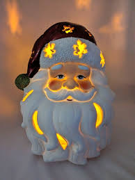 Santa Claus 9" x 6" Flameless LED Candle w/ timer by Home ...