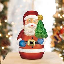 Santa With Tree Candle Light Ornament | Old World Christmas™