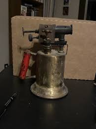 Antique Turner Brass Works Kerosene Blow Torch Red Handle ...