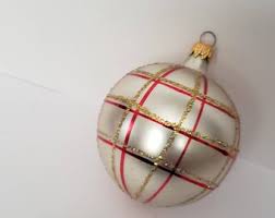 Vintage Ornament Retro Christmas Ornament Collectible Red ...
