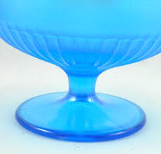 FENTON blue glass stretch covered Bon Bon dish CIRCA 1920s | eBay