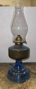 Vintage P&A Risdon Blueish brown Glass Wedding Scroll ...