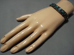 Early 1900's Vintage Native American Jewelry Navajo Squared Turquoise – Nativo Arts