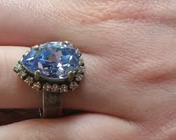 Dazzling Spring Ring, Alexandrite Ring, Halo Pear Ring, Eye ...