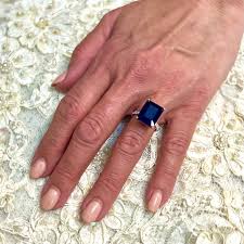 Sapphire Diamond Ring 14k Y Gold 12.05 TCW Certified For Sale at 1stDibs | 20% of 12.05