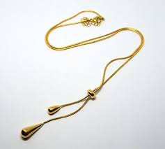 DESIGNER 18K GOLD FILLED CHAIN NECKLACE WITH ...