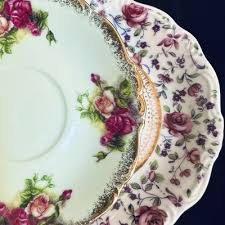 Vintage Mismatched Bone China Tea Cups And Saucers 2 Sets ...