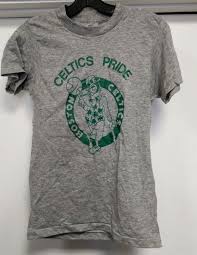 BOSTON Celtics Pride T Shirt Tee YOUTH S 34-36 VINTAGE GREY ...