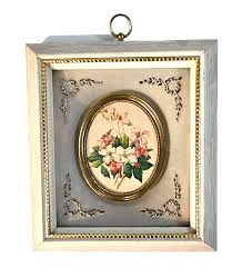 Vtg E. Serton Set Of 2 Roses Flowers Shadow Box Art Print Gold Framed Pictures | eBay