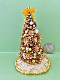 Victorian Gold 3 1/2" Christmas Tree - Etsy