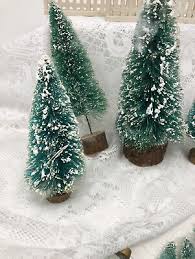 17 Pcs. Mixed Lot of Snow Flocked Trees & Fence Train Sets Christmas Villages | eBay