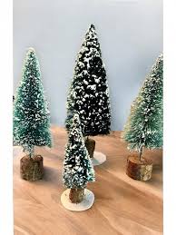 Christmas Village Snow Covered Trees-Miniature-7 Pc-Vintage Bottle Brush-Flocked · Whatnot: Shop, Sell, Connect