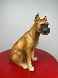 Vintage Sitting Boxer Figurine Ceramic Made In Japan 1164 ...