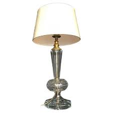Crystal Table Lamp, 1980s | Chairish