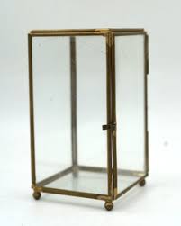 Brass and Glass Display Case | eBay