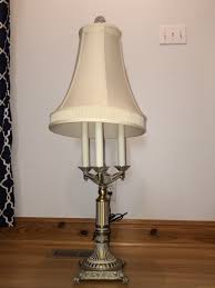 Large 43” Metal French Country Chic Table Lamp Bouillotte ...