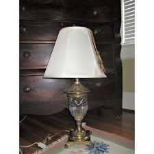 Vintage 1970s Brass & Crystal With Acanthus Leaves Design ...