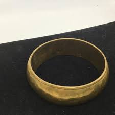 Vintage pewter, Jewel, kade Cuff bracelet | EstateSales.org