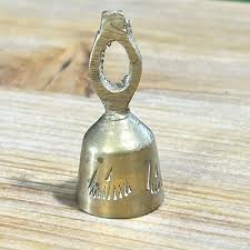 2" Antique Brass Etched Bell Handcrafted India | eBay