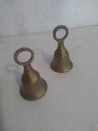 Unique and beautiful vintage brass bell Set Of Two with ...