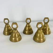 Vintage | Other | Vintage Brass Bells Set Of 5 Small Bells ...