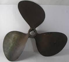 Antique Bronze Propeller 14" RH P 13, Great Patina, No ...