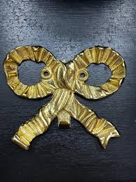 The Bombay Company Bow Wall Hanger Brass Gold Color - Etsy