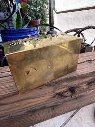 Vintage Brass Trinket Box with Pyramid Handle, Camel & Palm ...