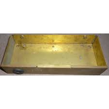 BRASS project box 190 x 78 x 35 mm approx soldered corners ...