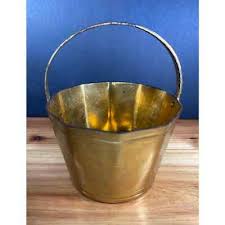 Vintage Small Solid Brass Bucket Made in India | eBay