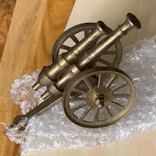 Metal Tabletop Artillery Cannon Paper Weight / Centerpiece ...