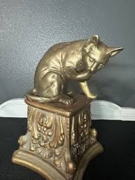 Brass Cat Door Stop | eBay
