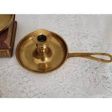 Candleholder With Coneshaped Candle Handle And Wide Drip Tray Aged Golden Copper Green Eclectic Holiday Decoration 240903 From Xue009, $142.44 | DHgate.Com