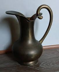 Brass Water Pitcher 7" Tall Water Jug Vase | eBay
