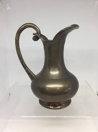 Vintage Antique Brass Pitcher 8” Tall - Medium Shelf Display ...
