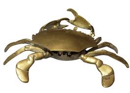 Vintage Brass Crab Hinged Top Mid Century Modern Ashtray or Trinket Box | eBay
